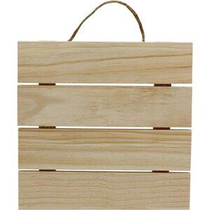 10x10 Inch Unfinished Wood Hanging Plaque - DIY Pallet Sign